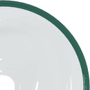 vidaXL átlátszó edzett üveg mosdókagyló 30x12 cm