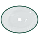 vidaXL átlátszó üveg mosdókagyló 50 x 37 x 14 cm