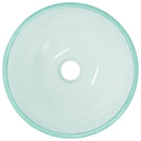 vidaXL matt edzett üveg mosdókagyló 30x12 cm