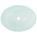 vidaXL fehér üveg matt 50 x 37 x 14 cm