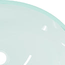 vidaXL fehér üveg matt 50 x 37 x 14 cm