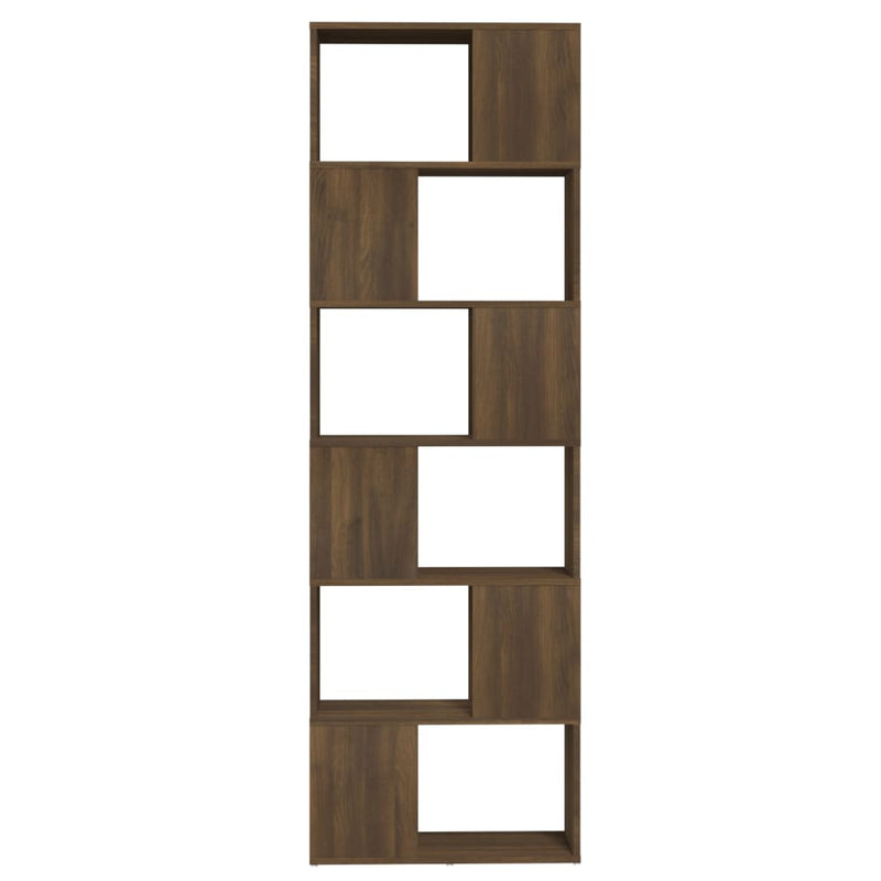 vidaXL barna tölgy könyvszekrény/térelválasztó 60 x 24 x 186 cm
