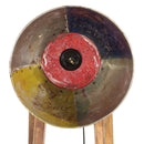 vidaXL többszínű tömör mangófa állólámpa E27