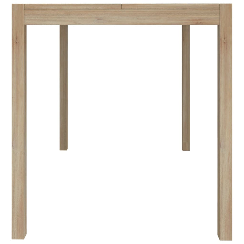 vidaXL tömör akácfa étkezőasztal 110 x 70 x 75 cm