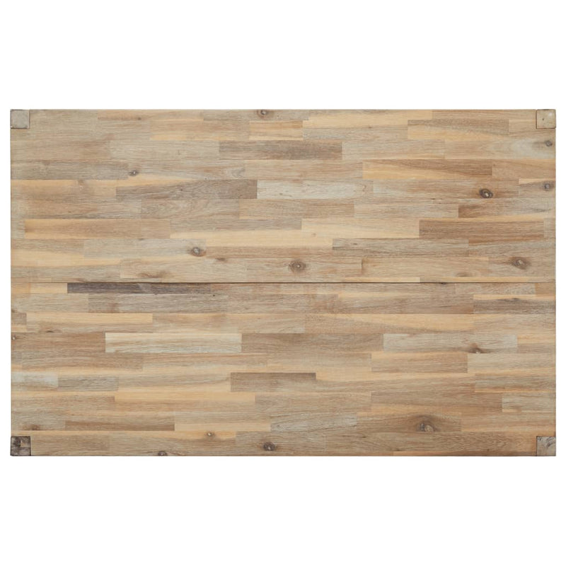 vidaXL tömör akácfa étkezőasztal 110 x 70 x 75 cm