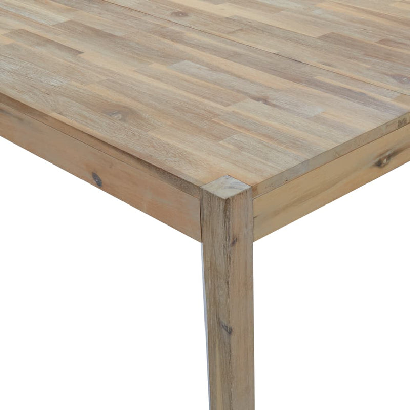 vidaXL tömör akácfa étkezőasztal 110 x 70 x 75 cm