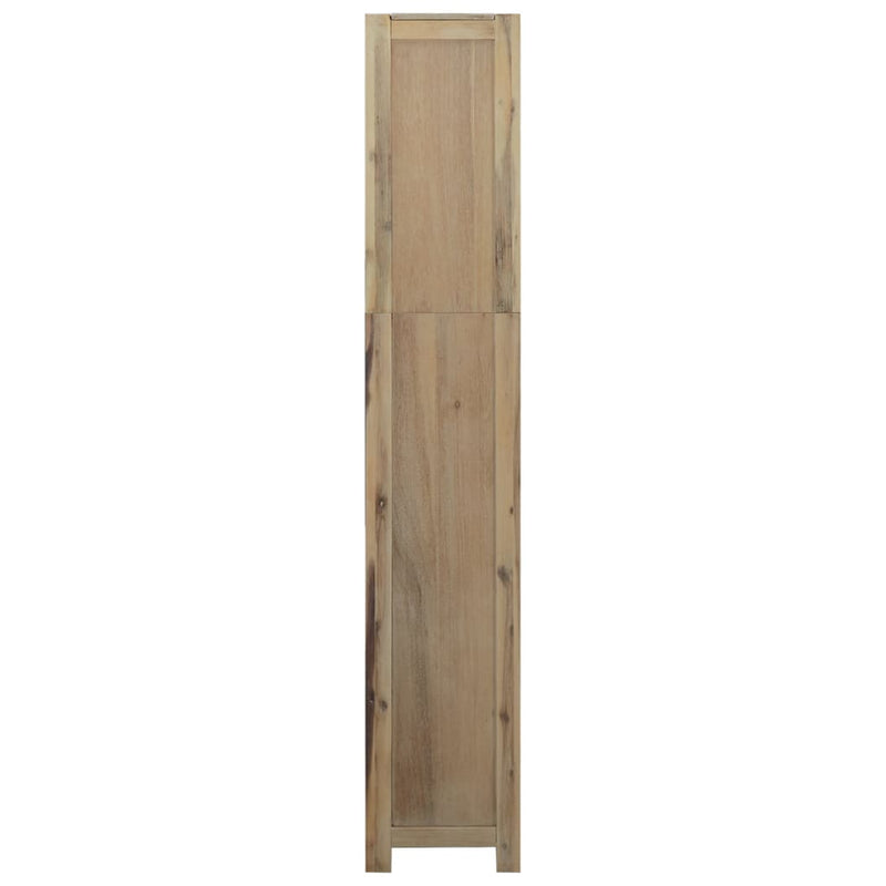 vidaXL 6 szintes tömör akácfa könyvespolc 80 x 30 x 170 cm