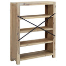 vidaXL 4 szintes tömör akácfa könyvespolc 80 x 30 x 110 cm