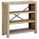 vidaXL 3-szintes tömör akácfa könyvespolc 80 x 30 x 80 cm