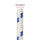 vidaXL fehér polipropilén hajókötél 14 mm 25 m