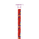 vidaXL piros polipropilén hajókötél 2 mm 50 m