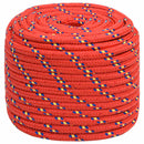 vidaXL piros polipropilén hajókötél 16 mm 100 m