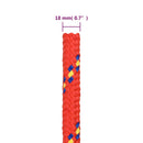 vidaXL piros polipropilén hajókötél 18 mm 25 m