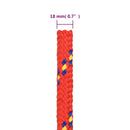 vidaXL piros polipropilén hajókötél 18 mm 100 m