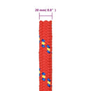 vidaXL piros polipropilén hajókötél 20 mm 25 m