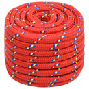 vidaXL piros polipropilén hajókötél 20 mm 50 m