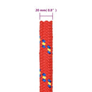 vidaXL piros polipropilén hajókötél 20 mm 50 m