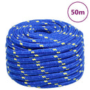 vidaXL kék polipropilén hajókötél 20 mm 50 m