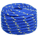 vidaXL kék polipropilén hajókötél 20 mm 50 m