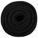 vidaXL teljesen fekete polipropilén hajókötél 18 mm 25 m