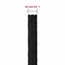 vidaXL teljesen fekete polipropilén hajókötél 20 mm 25 m