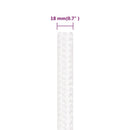 vidaXL teljesen fehér polipropilén hajókötél 18 mm 50 m