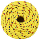 vidaXL sárga polipropilén hajókötél 14 mm 250 m