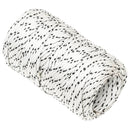 vidaXL fehér poliészter fonott csónakkötél 2 mm x 25 m