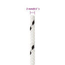 vidaXL fehér poliészter fonott csónakkötél 2 mm x 50 m