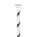 vidaXL fehér poliészter fonott csónakkötél 4 mm x 50 m