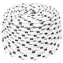 vidaXL fehér poliészter fonott csónakkötél 10 mm x 25 m