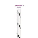vidaXL fehér poliészter fonott csónakkötél 14 mm x 25 m