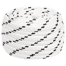 vidaXL fehér poliészter fonott csónakkötél 18 mm x 25 m