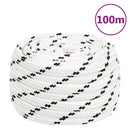 vidaXL fehér poliészter munkakötél 18 mm 100 m