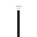 vidaXL fekete poliészter munkakötél 3 mm 50 m