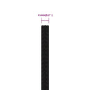 vidaXL fekete poliészter munkakötél 4 mm 25 m