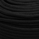 vidaXL fekete poliészter munkakötél 6 mm 25 m