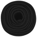 vidaXL fekete poliészter munkakötél 12 mm 250 m