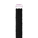 vidaXL fekete poliészter munkakötél 25 mm 25 m