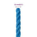 vidaXL kék polipropilén munkakötél 12 mm 25 m