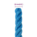vidaXL kék polipropilén munkakötél 20 mm 50 m