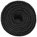 vidaXL fekete polipropilén munkakötél 14 mm 25 m