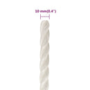 vidaXL fehér polipropilén munkakötél 10 mm 50 m