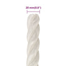 vidaXL fehér polipropilén munkakötél 20 mm 100 m