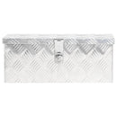 vidaXL ezüstszínű alumínium tárolóláda 50 x 15 x 20,5 cm