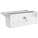 vidaXL ezüstszínű alumínium tárolóláda 50 x 15 x 20,5 cm