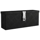 vidaXL fekete alumínium tárolóláda 50x15x20,5 cm