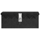 vidaXL fekete alumínium tárolóláda 50x15x20,5 cm