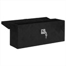 vidaXL fekete alumínium tárolóláda 50x15x20,5 cm