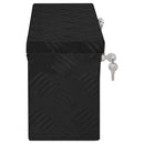 vidaXL fekete alumínium tárolóláda 50x15x20,5 cm